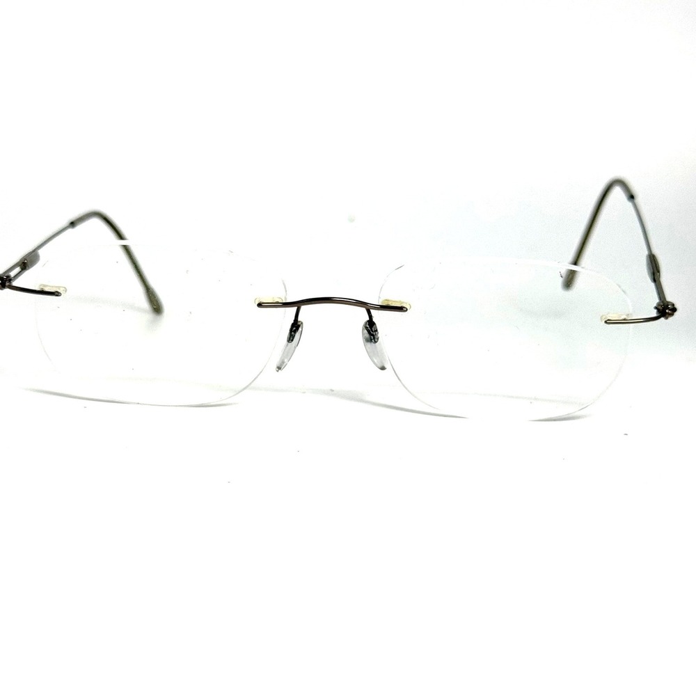 Silhouette Titan Rimless Eyeglasses 7591 40 6070 Titanium Austria 52-19-140